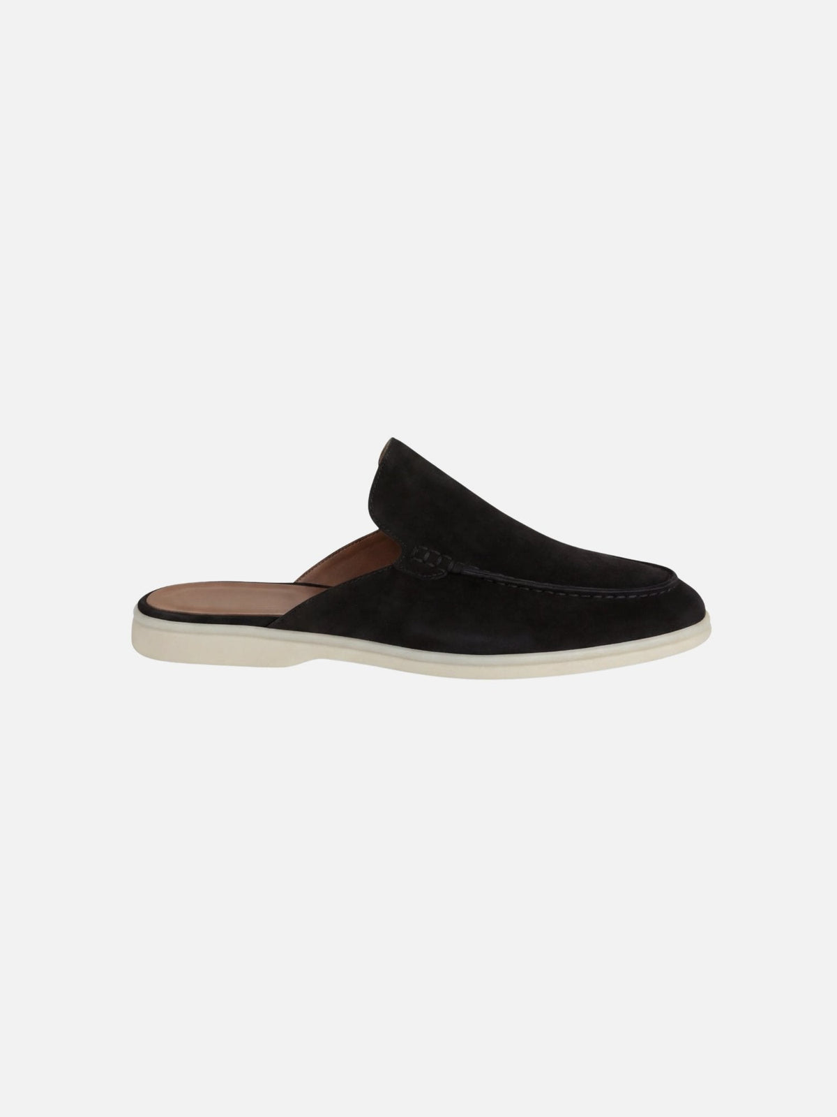 Men's Orthopedic Casual Slip-On Mules Stitched Detail and Open Back
