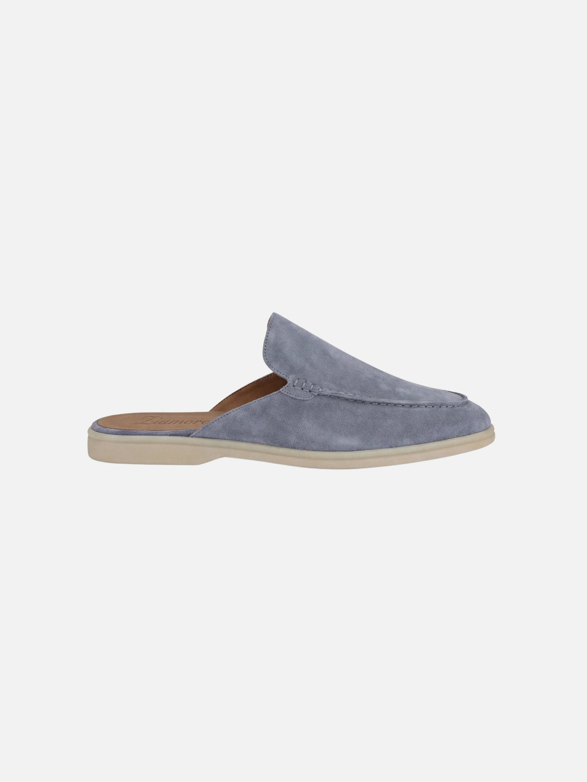 Men's Orthopedic Casual Slip-On Mules Stitched Detail and Open Back