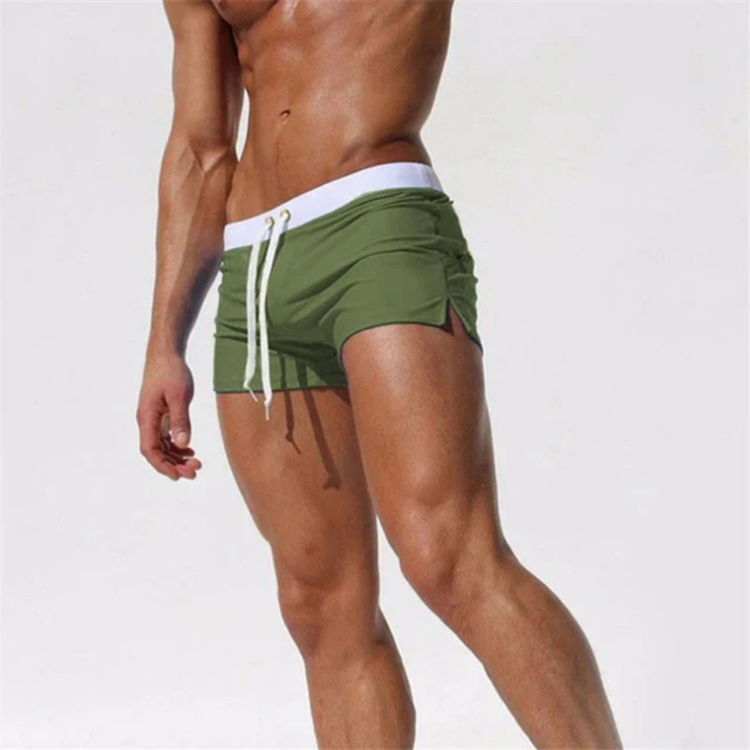 Men's Swim Shorts - Adjustable Waistband and Side Split