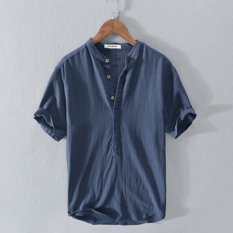 Men's Button-Down Shirt - Breathable Linen