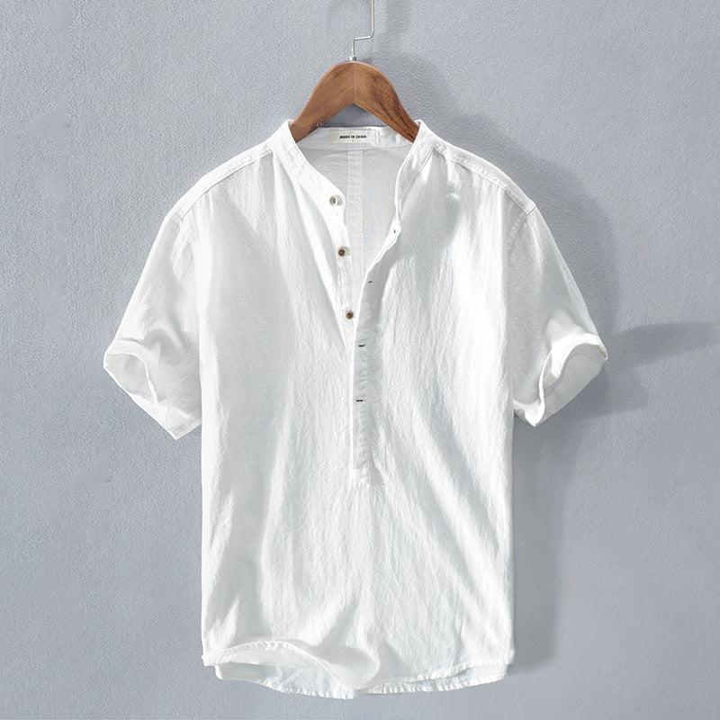 Men's Button-Down Shirt - Breathable Linen