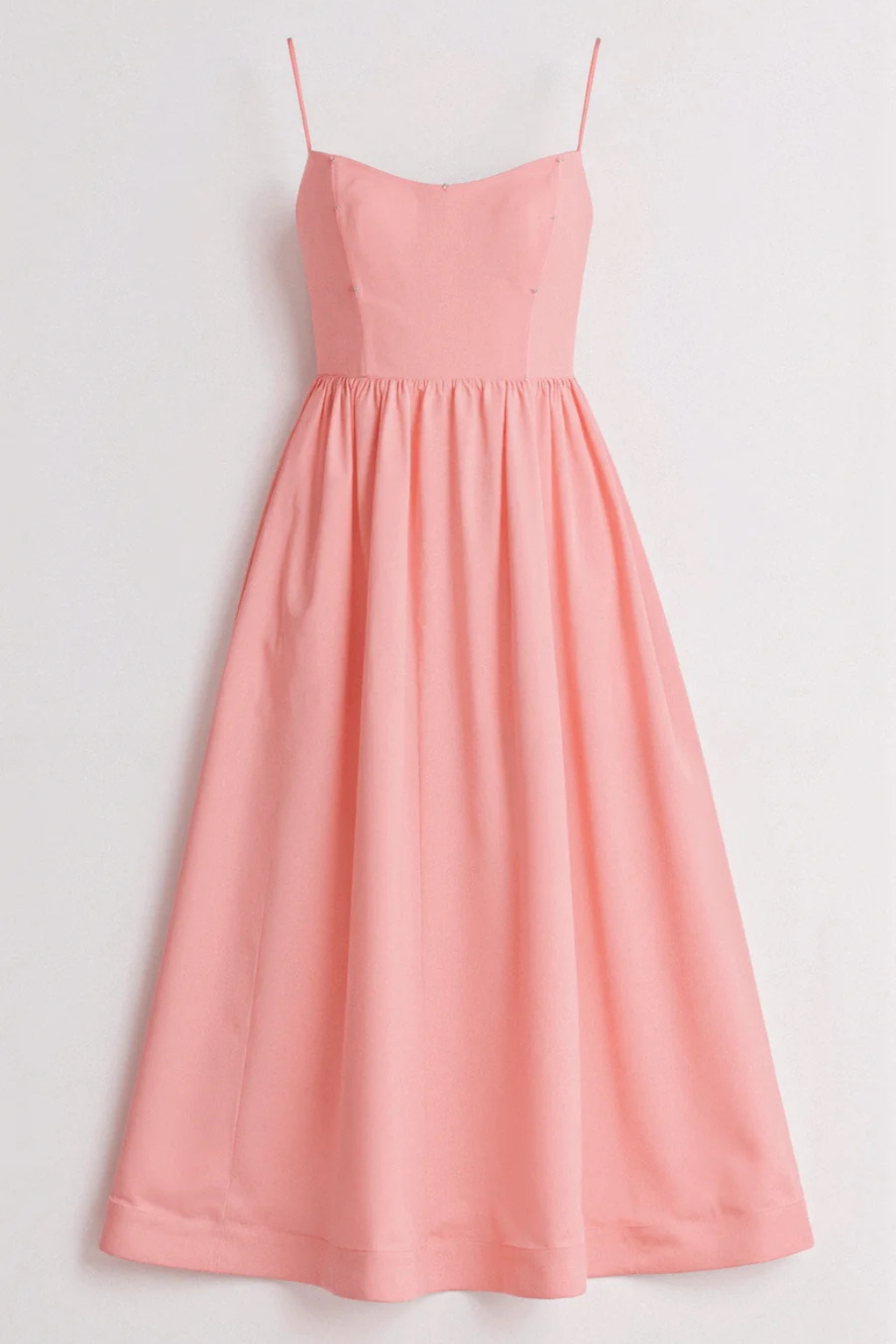 Women's A Line Midi Dress Spaghetti Strap Wedding Guest Ascot