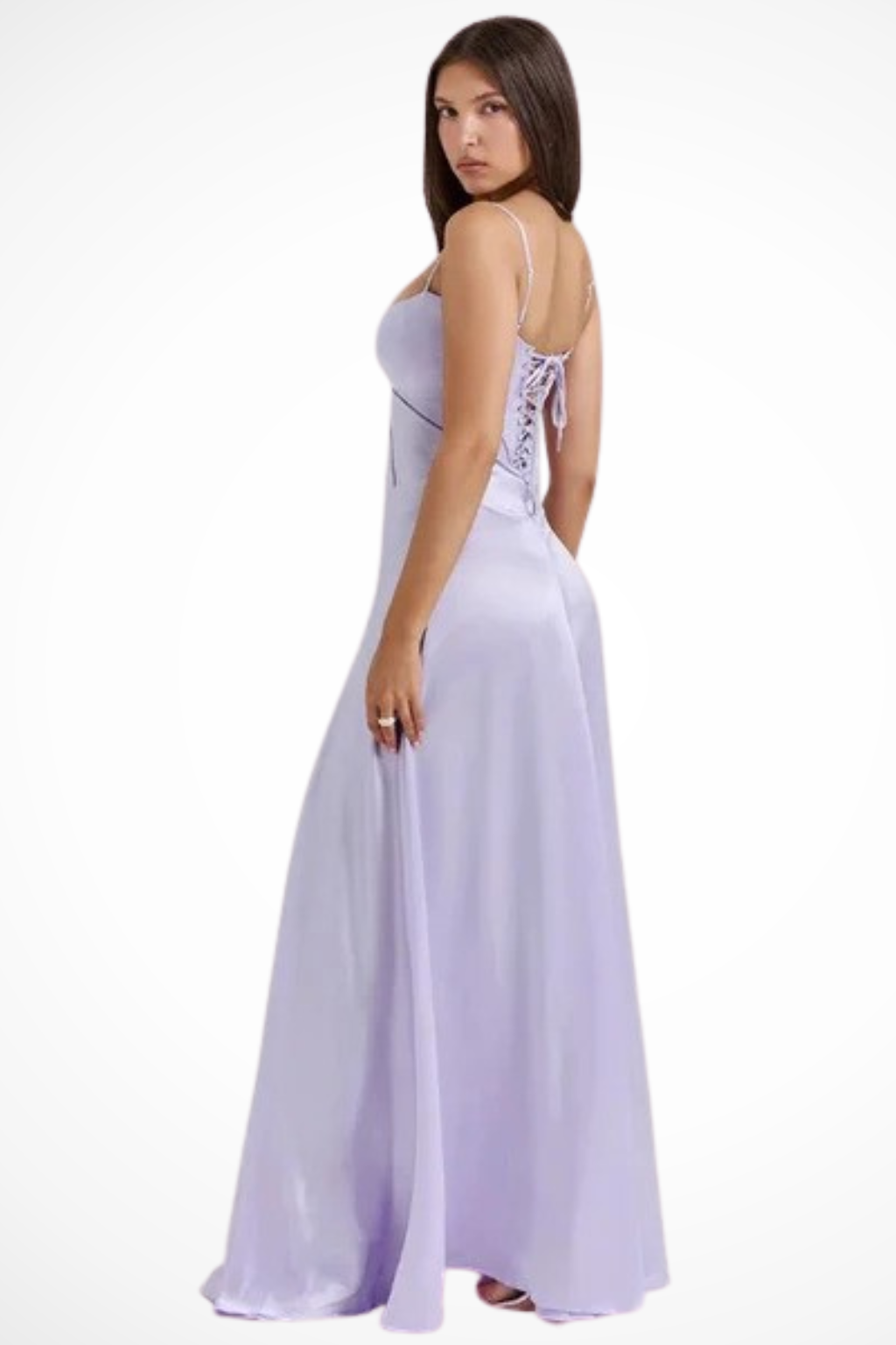 Women's Corset Maxi Dress Strap Wedding Guest Evening Gown