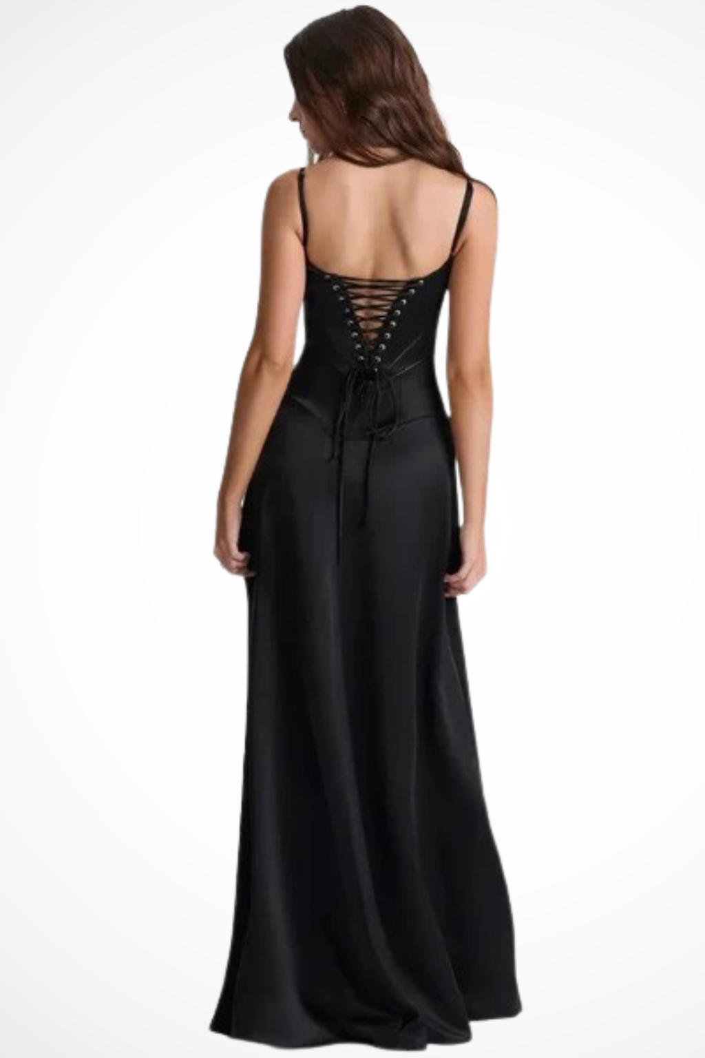 Women's Corset Maxi Dress Strap Wedding Guest Evening Gown