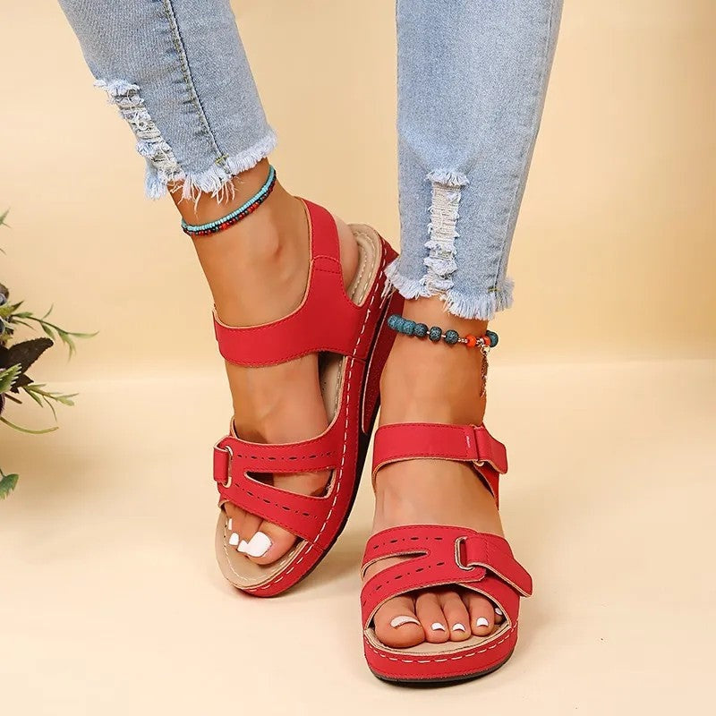 Women's Orthopedic Platform Adjustable Comfort Sandals Secure Strap