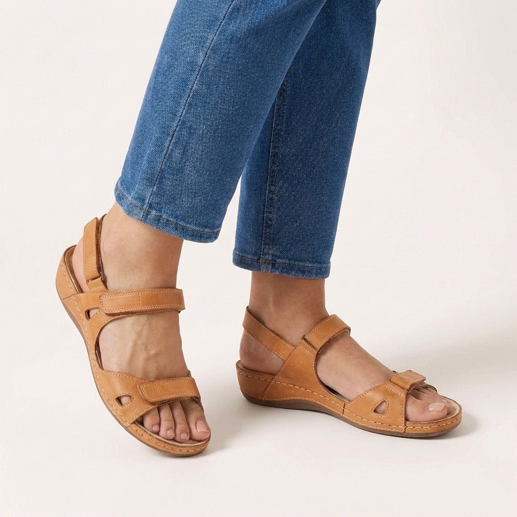 Women's Orthopedic Sandals Adjustable Strap Open Toe Comfort