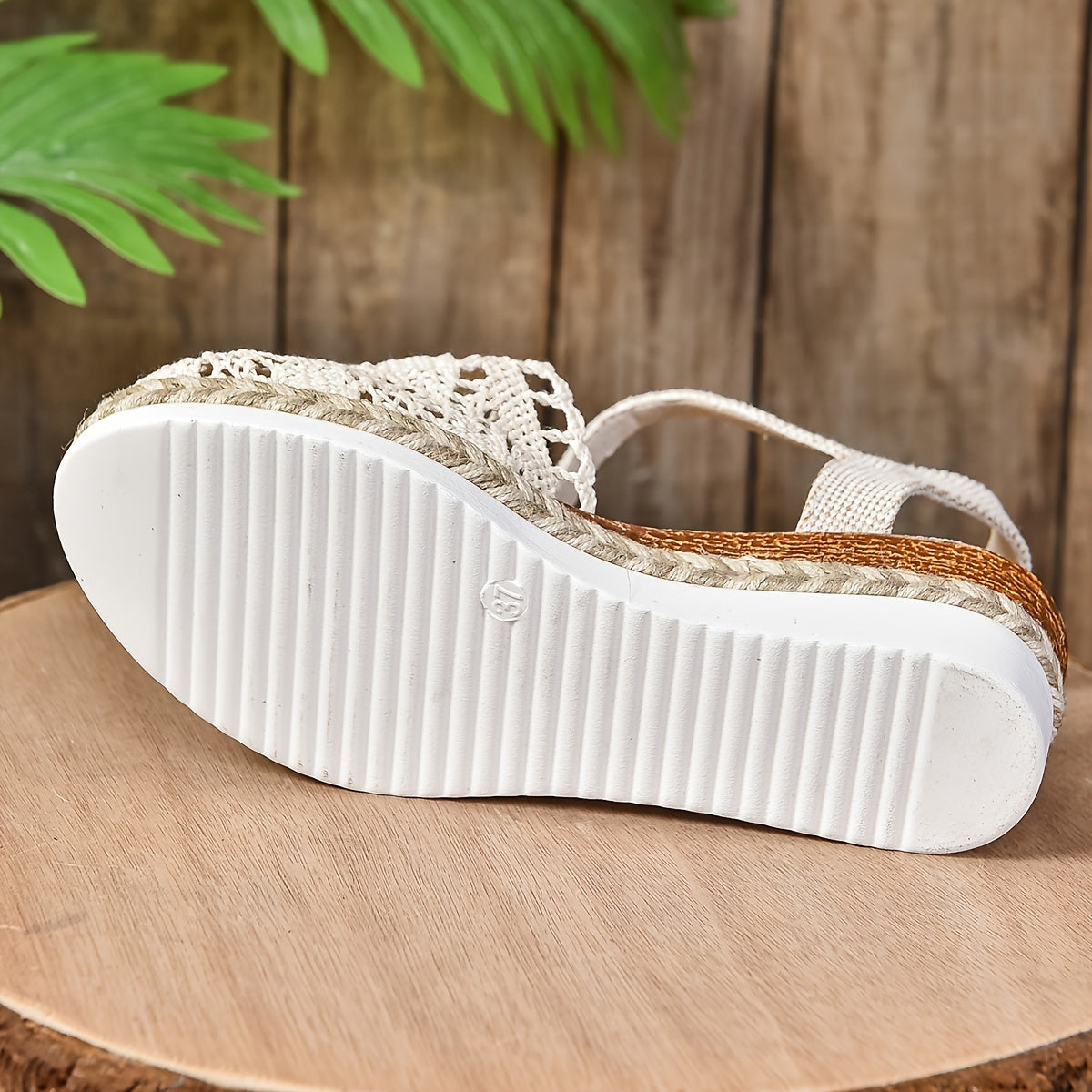 Women's Orthopedic Sandals Crochet Wedge Espadrille Platform