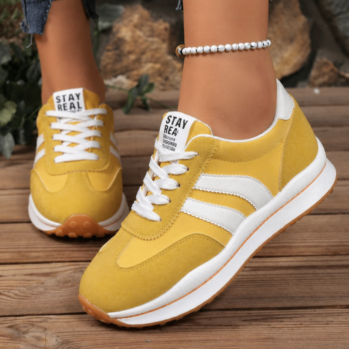 Women's Orthopedic Sneakers Retro Platform Chunky Sole