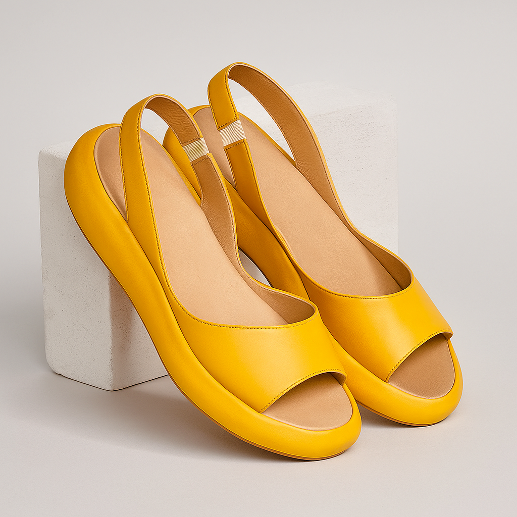 Women's Slingback Sandals Wedge Platform Open Toe Comfortable Walking Shoes