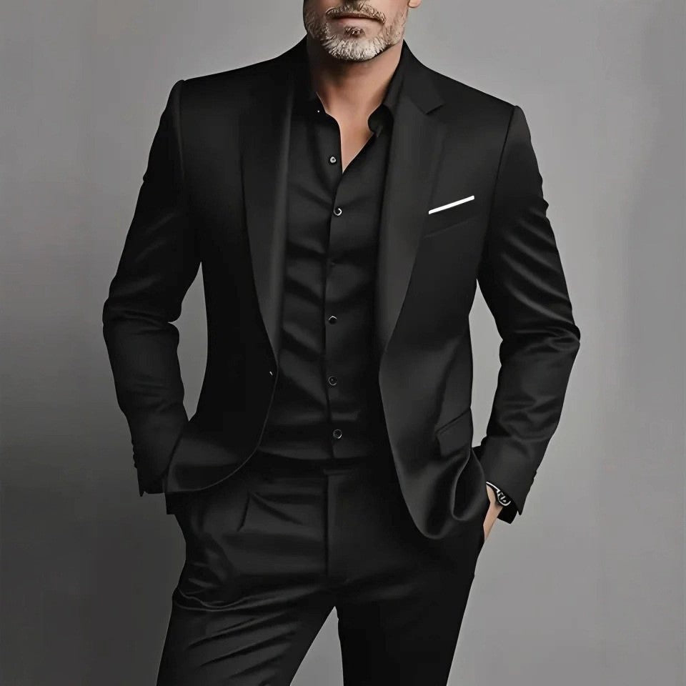 Men's Slim Fit Suit Tailored Blazer & Trousers for Gala and Formal Occasions