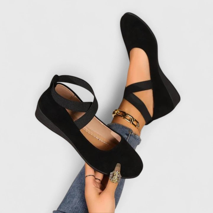 Women's Orthopedic Cross-Strap Ballet Flats