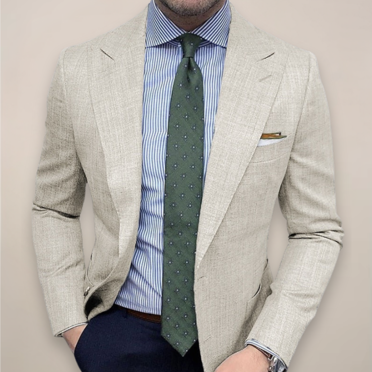 Men Tailored Blazer Spring Suit Jacket Smart Casual Separates