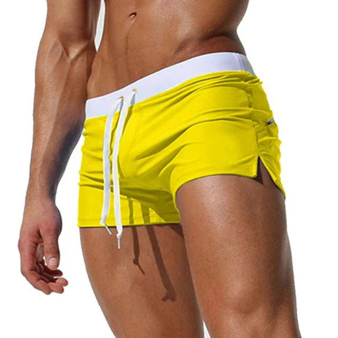 Men's Swim Shorts - Adjustable Waistband and Side Split