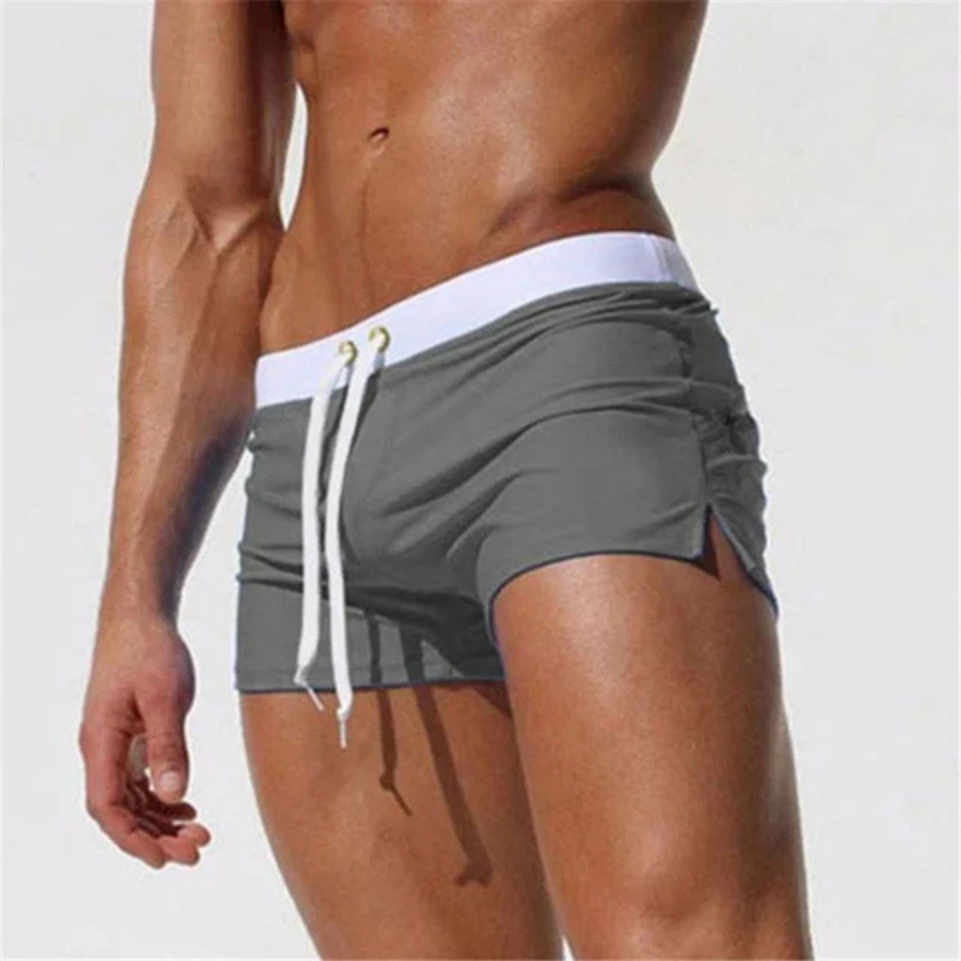 Men's Swim Shorts - Adjustable Waistband and Side Split