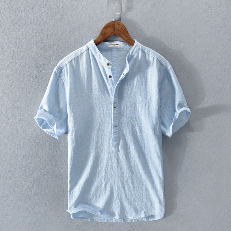 Men's Button-Down Shirt - Breathable Linen