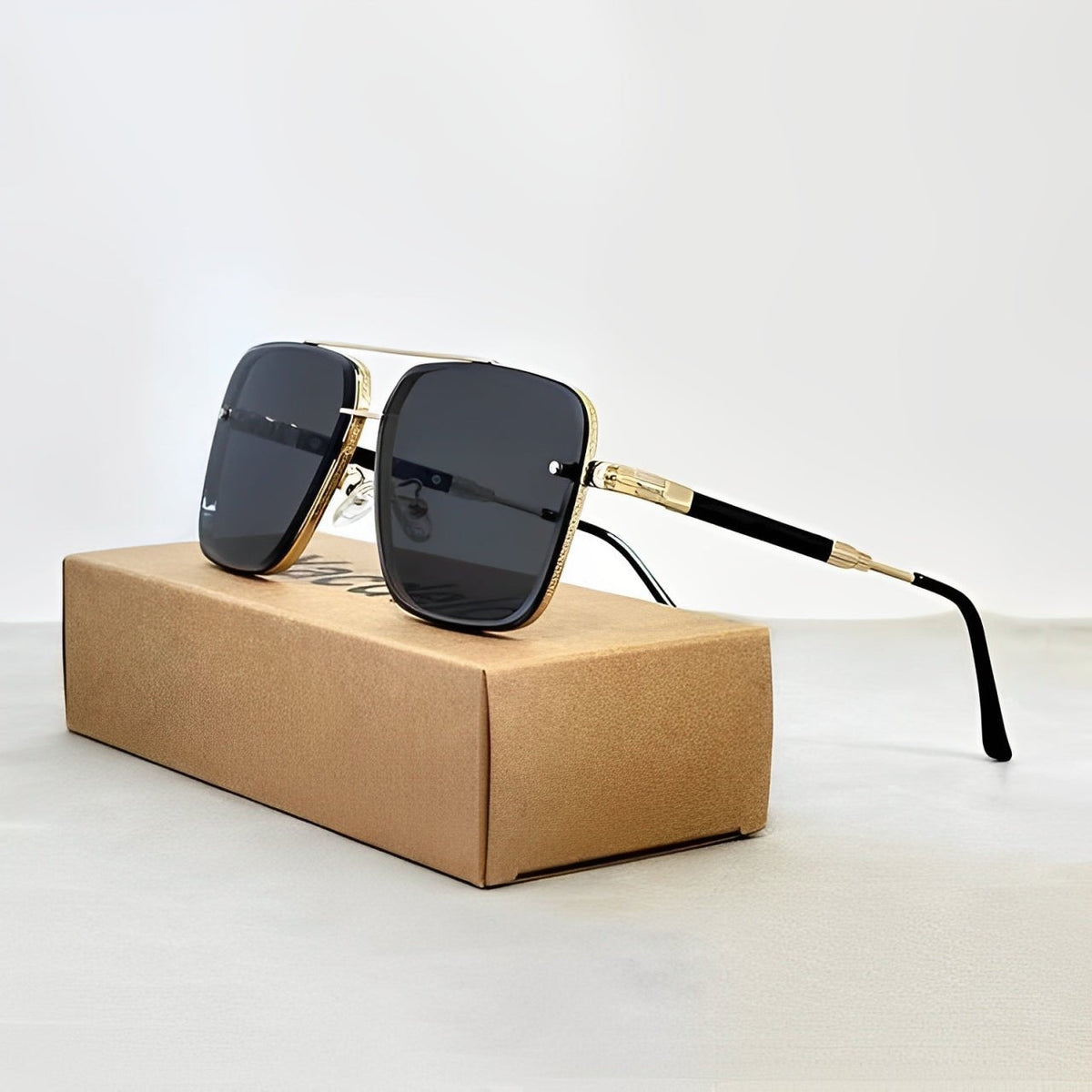 Women's Aviator Retro Sunglasses Gold Frame Gradient UV400