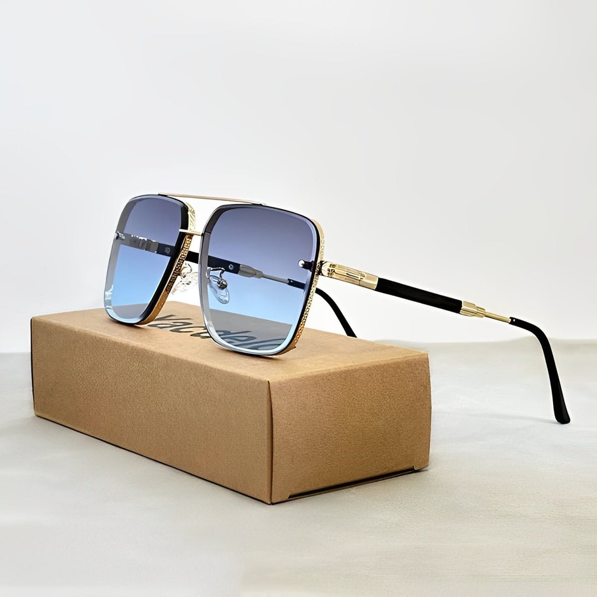 Women's Aviator Retro Sunglasses Gold Frame Gradient UV400