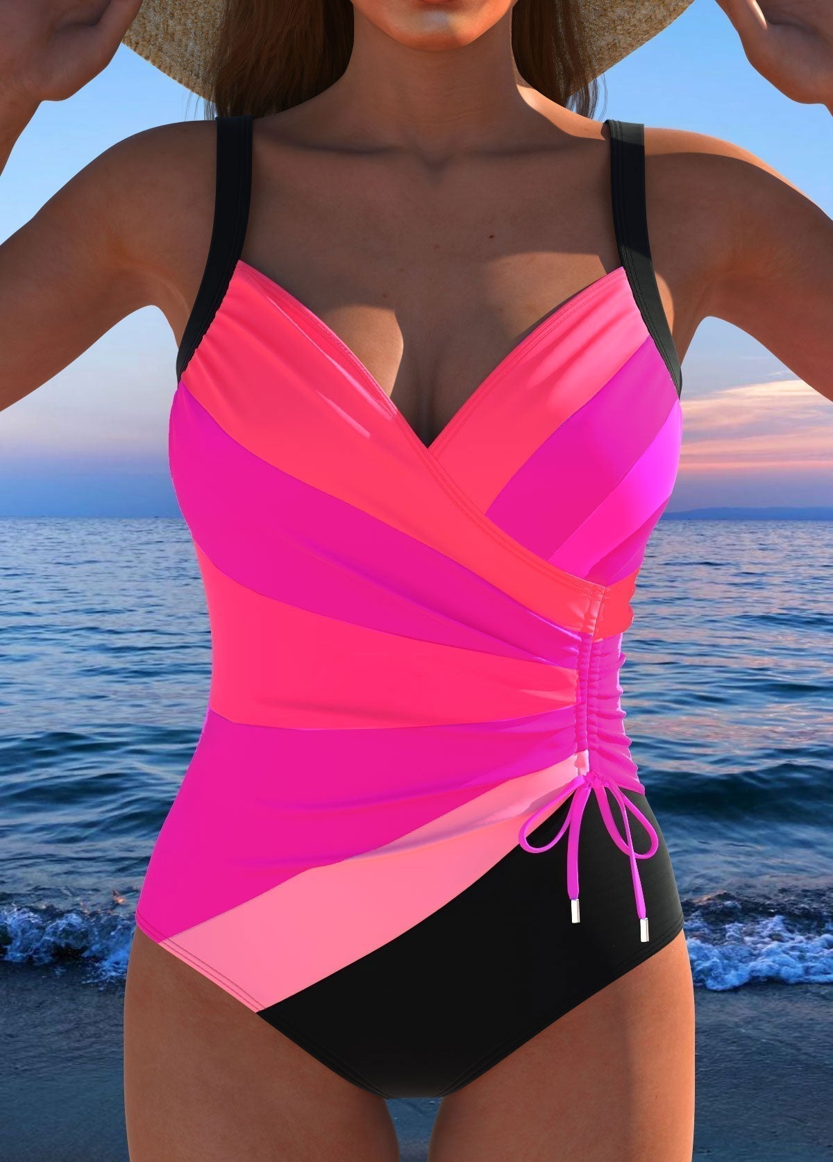 Women's Bathingsuit Tummy Control and Printed One-Piece