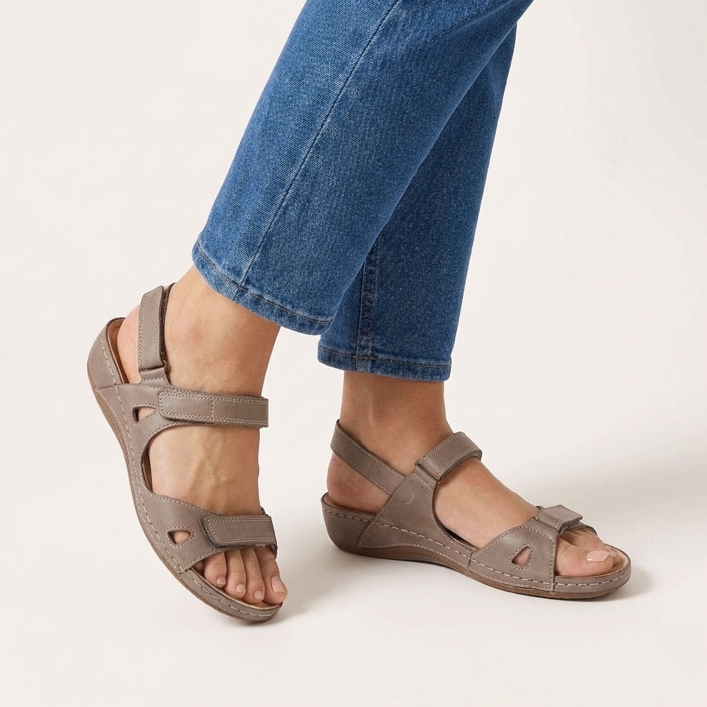 Women's Orthopedic Sandals Adjustable Strap Open Toe Comfort