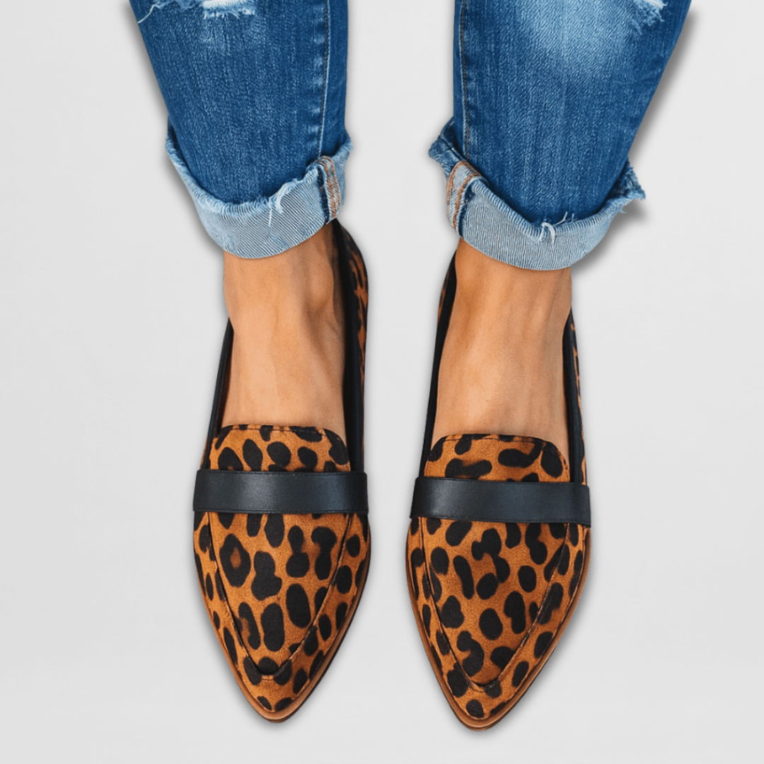 Women's Pointed Toe Slip-On Loafers - Matte Suede Finish