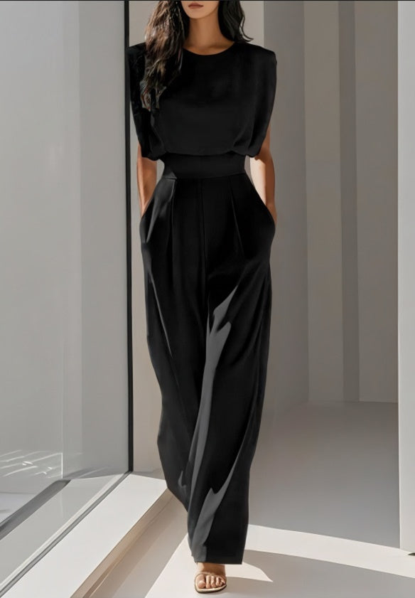 Women's Sleeveless Jumpsuit Elegant Wide Leg