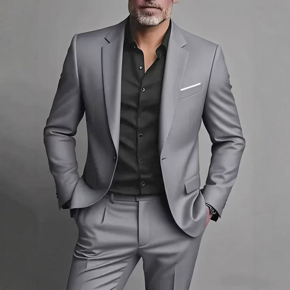 Men's Slim Fit Suit Tailored Blazer & Trousers for Gala and Formal Occasions